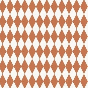 Diamond Pattern - Retro Orange