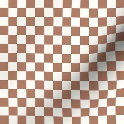 checker board - MINI terracotta 