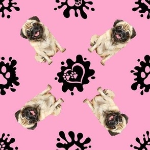 Puppy Love 15 Pug Pink