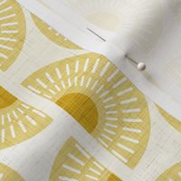 Boho Sunshine- Endless Sunset- Vertical Stripes- Golden Yellow Sun- Summer- Gold- Mustard- Gender Neutral Nursery Wallpaper- Baby- Small