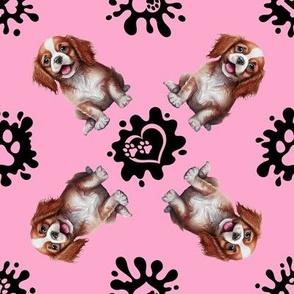 Puppy Love 21 Spaniel Pink