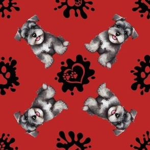 Puppy Love 22 Schnauzer Red