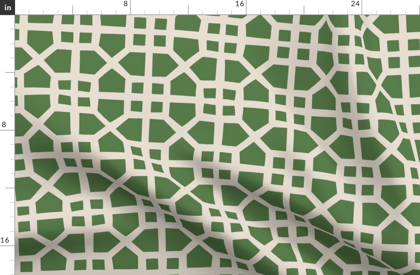 Palm Springs  Breeze Blocks in Leaf Green