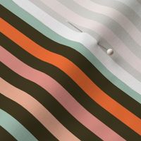 1/3" vintage stripes fabric - floral coordinate