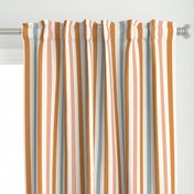 1" boho stripes fabric - brown and blue