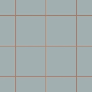 grid - MEDIUM' dusty blue terracotta 