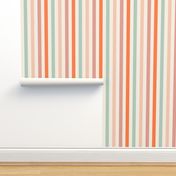 1/2" vintage stripes fabric - floral coordinate