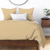 1/2" check fabric - gingham fabric -mustard