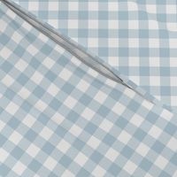 1/2" check fabric - gingham fabric - blue