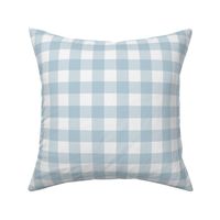 1" check fabric - gingham fabric - blue