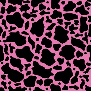 Pink Cow Print - Large Scale