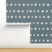 MEDIUM moon phases fabric - moon fabric, minimal space design