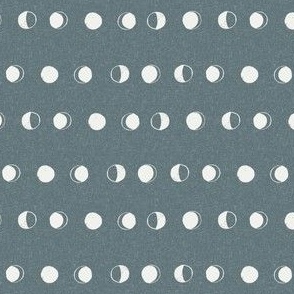 SMALL moon phases fabric - moon fabric, minimal space design