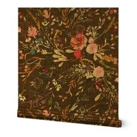 Autumn Fable Floral (olive) JUMBO 