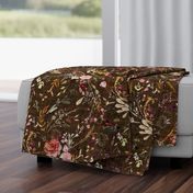 Autumn Fable Floral (olive) JUMBO 