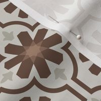 Geometric Pattern: Dabka: Brownstone