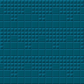 Bathroom Wallpaper deep teal vertical motif tiles