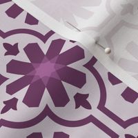 Geometric Pattern: Dabka: Aubergine Light