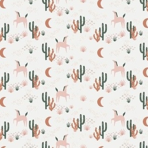 Small // Desert Horse in Cactus Field Oatmeal