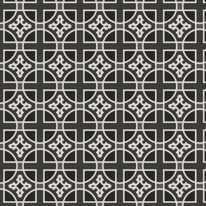 Geometric Pattern: Zanellato: Slate Dark