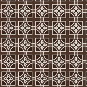 Geometric Pattern: Zanellato: Brownstone Dark