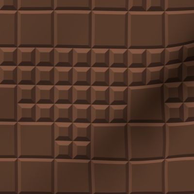 Kitchen Wallpaper brown chocolate tiles motif