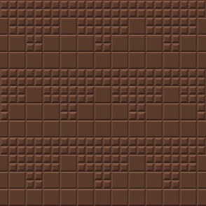 Kitchen Wallpaper brown chocolate tiles motif