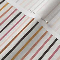 SMALL boho neutral stripes fabric - girls sweet muted stripe