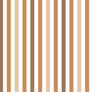 1/4" neutral stripes fabric - boho stripe brown design