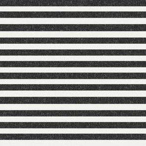 SMALL black and off-white stripes fabric - kids room space decor