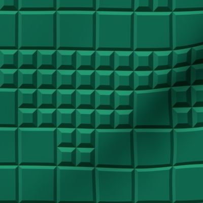 Kitchen Wallpaper emerald green tiles motif