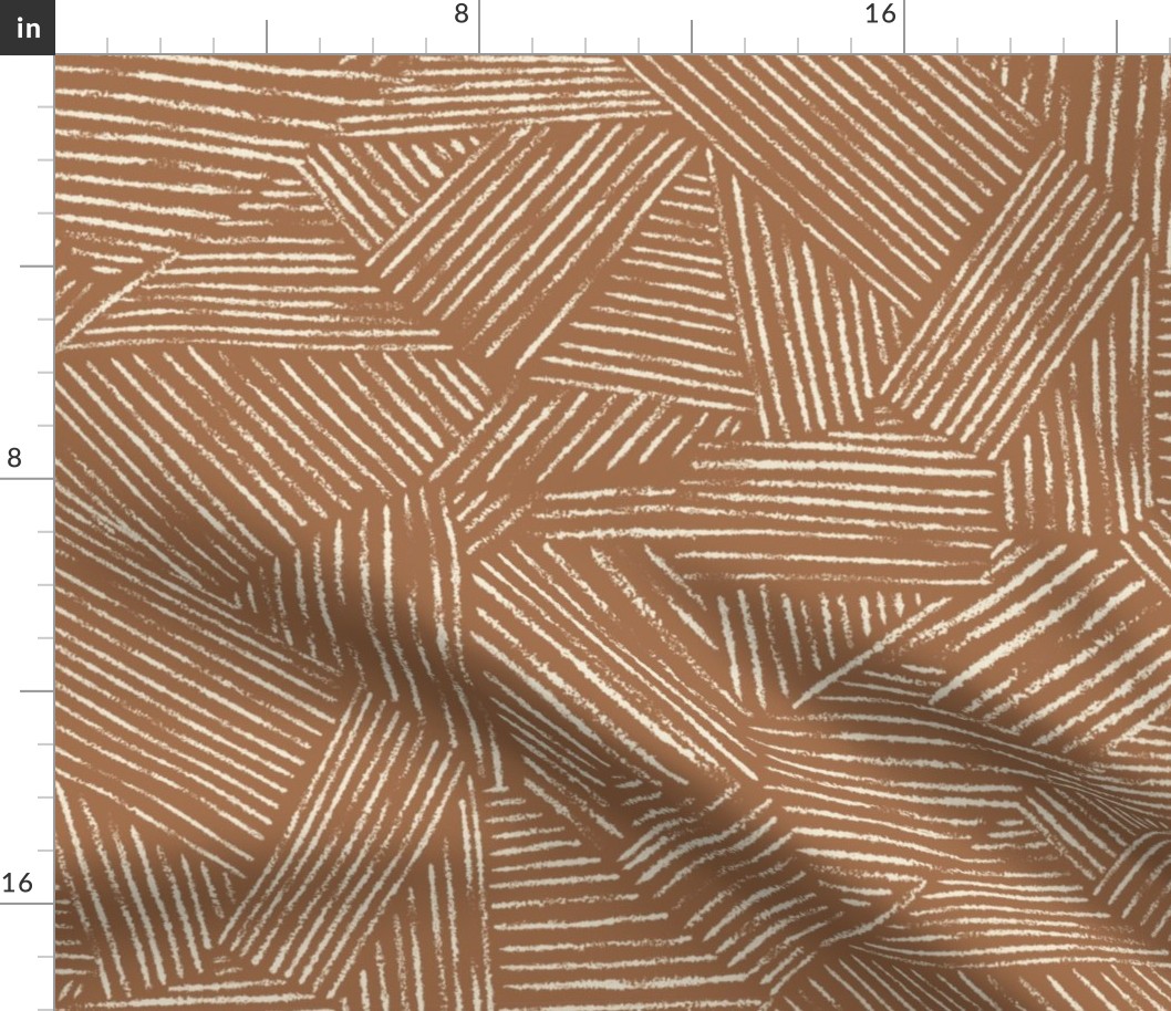 LARGE crosshatch fabric - coordinate lines simple minimal print