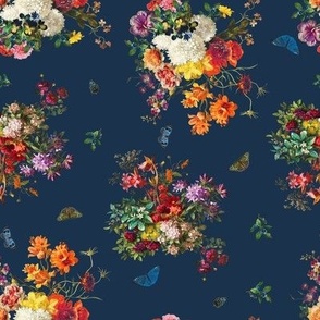 Pretty Girl Florals in blue