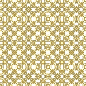 Gold floral pattern