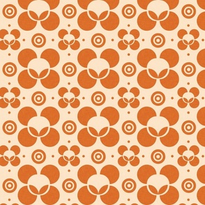 Dots and Flowers Orange - Pearl
