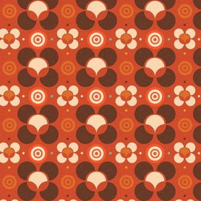 Dots and Flowers Orange