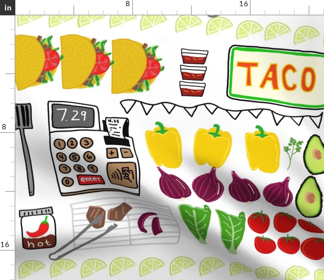 Kid’s classroom taco truck | Kid's play fabric