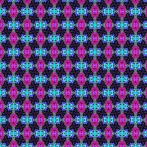 Abstract Purple and Blue Penrose Diamond
