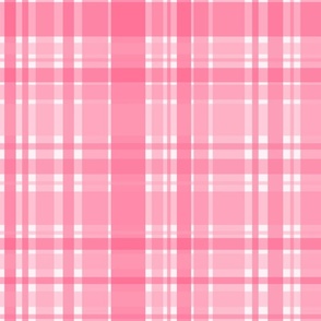 pink cherry plaid med.