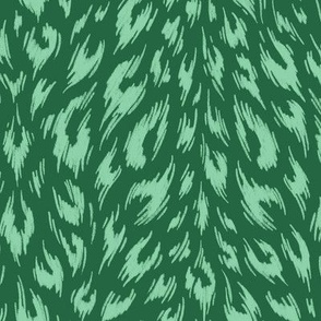 Leopard Print Duotone - Emerald and Jade