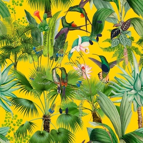 Tropical,jungle,hummingbird paradise 