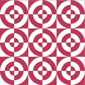 Viva Magenta Bold Circle Geometric