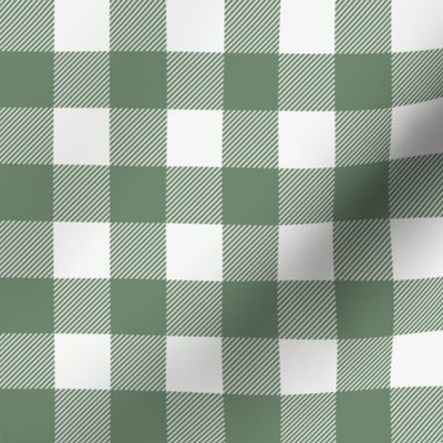 1" Green buffalo plaid