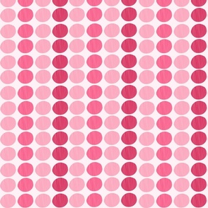 Pink cherry multi polka stripe- lg