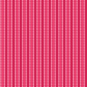 Pink cherry polka stripe- dark 2 bg sml scale