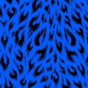 Leopard Print Duotone - Cobalt