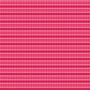 Pink cherry horizontal polka stripe- dark 2 bg sml scale