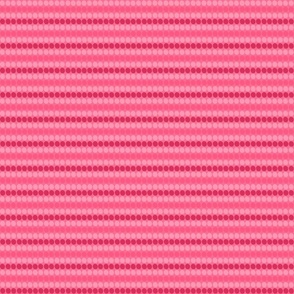 Pink cherry horizontal polka stripe- dk bg sml