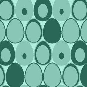 Egg Spots - teal emerald