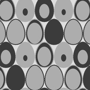 Egg Spots - charcoal